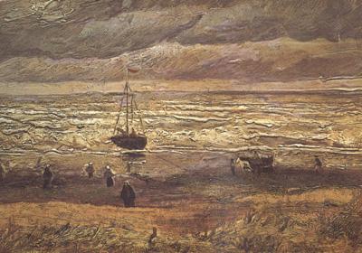 Vincent Van Gogh Beach at Scheveningen in Stormy Weather (nn04)